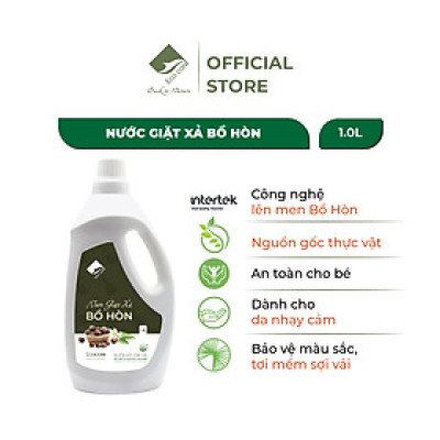 Nước Giặt Xả Hữu Cơ Bồ Hòn ECOCARE 1L-2L-4L Tinh Dầu Hoa Bưởi, Sạch Khuẩn, Dịu Nhẹ Với Mọi Làn Da, Hương Thơm Mát
