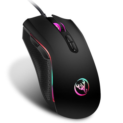 Chuột chơi game HXSJ A869 công thái học có dây RGB V100 