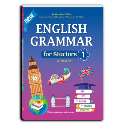 Sách - English Grammar For Starters - Có Đáp Án - Combo 2 Tập + 6000 Từ Vựng Tiếng Anh Thông Dụng - Minh Thắng
