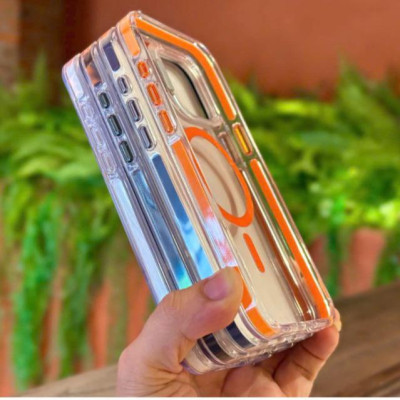 Ốp lưng trong suốt tích hợp giá đỡ dành cho iPhone 16 Pro Max , Iphone 15 Pro Max Raigor Inverse Rita Case hỗ trợ sạc không dây , chống sốc , chống ố vàng, bảo vệ camera - Hàng chính hãng
