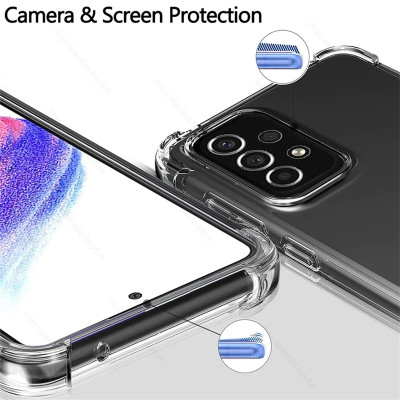 Ốp lưng cho Samsung A13, A23, A33, A53, A73 5G dẻo trong TPU chống sốc 4 góc ( hàng chính hãng)
