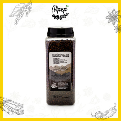 Tiêu Đen Hạt Tự Nhiên Vipep Hũ Nhựa 500g