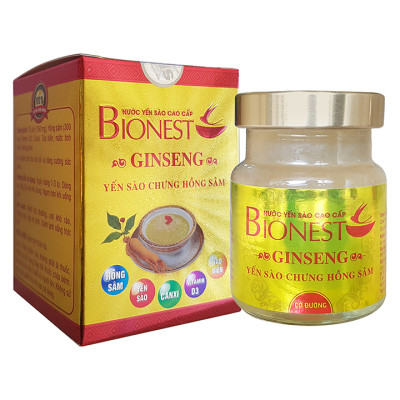 Bộ 10 lọ Yến sào Bionest Ginseng hồng sâm cao cấp