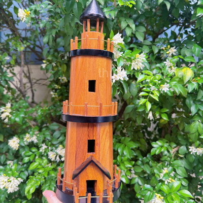 Mô hình Lighthouse, mô hình gỗ ngọn hải đăng, mô hình trang trí, decor nhà, phòng học, hàng chính hãng