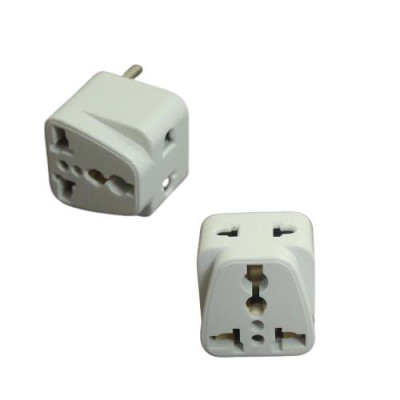 Ổ Cắm Điện 2 Chức Năng: Ổ Cắm Chuyển Đổi 3 Chấu Sang 2 Chấu Và Chia 2 Ra Ổ Cắm- Nhỏ Gọn Tiện Dụng Trong Gia Đình. TakyHome 8610