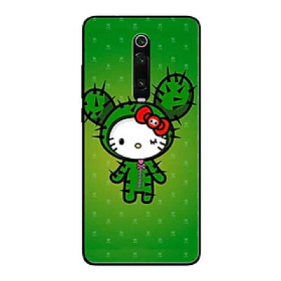Ốp Lưng in cho Xiaomi Redmi K20 Mẫu Kitty Nền Xanh - Hàng Chính Hãng