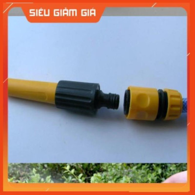 Bộ dây vòi xịt nước rửa xe, tưới cây . tăng áp 3 lần, loại 20m 206622-5 cút sập, nối vàng 