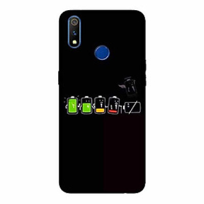 Ốp lưng in cho Realme 3 Cạn Pin