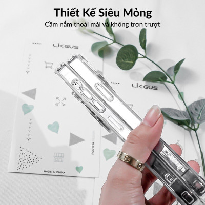 Ốp lưng chống sốc cho iPhone 16/ 16 Plus/ 16 Pro/ 16 Pro Max hiệu Likgus Crashproof - Thiết kế trong suốt, chống ố, giúp chống chịu mọi va đập - hàng nhập khẩu