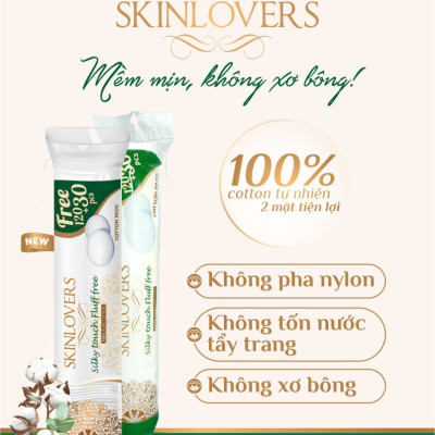 Bông tẩy trang Skinlovers 150 miếng ( 120+30 miếng)