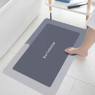 Thảm lau chân thấm hút chống trượt, thảm chùi chân silicon hút nước cửa nhà tắm, thảm lót nhà bếp
