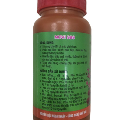 Phân bón NOVI 999 21-21-21+TE chuyên dùng cho hoa Lan và cây kiểng giúp nhiều hoa to đẹp lâu tàn - tăng đậu trái