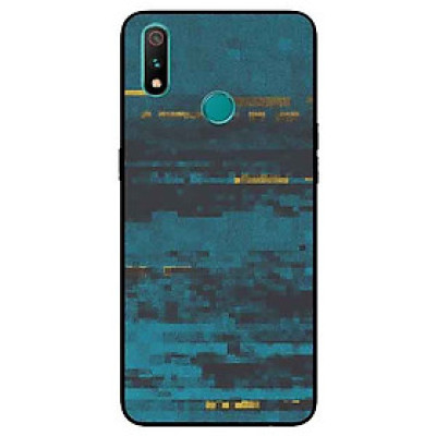 Ốp Lưng in cho Realme 3 Pro Mẫu Nền Xanh Cổ Điển - Hàng Chính Hãng
