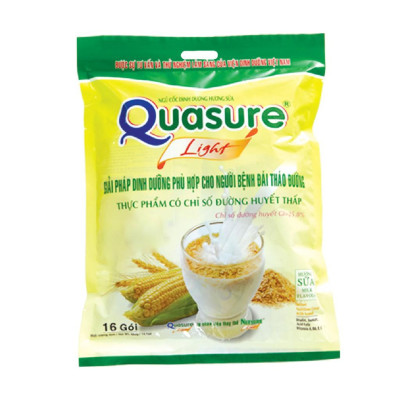 Bột ngũ cốc Quasure light túi 400 gram Bibica - thực phẩm dành cho người ăn kiêng, người tiểu đường 