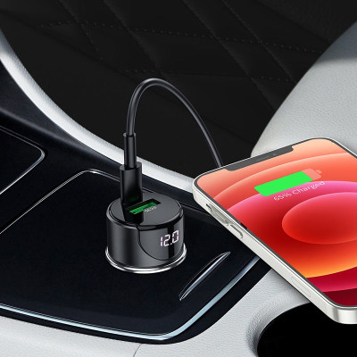 [MKB Gift] Tẩu sạc nhanh xe hơi ô tô hoco Z42, 2 cổng U+C hỗ trợ sạc nhanh PD20W QC3.0 - Hàng chính hãng