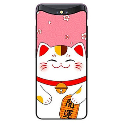 Ốp in cho Oppo Find X Mèo Nền Hồng - Hàng chính hãng