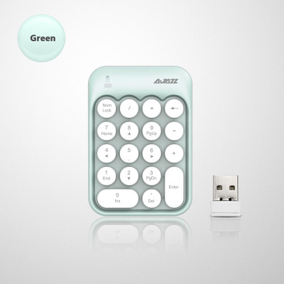 Bàn phím số không dây Ajazz 2.4G kỹ thuật số cho Window XP Win7 8 10 ios Máy tính xách tay