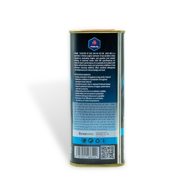 Nhớt Xe Tay Ga PRIME Lon 800ML Tổng Hợp Toàn Phần SAE 10W40, API SN, JASO MB, Nhập Khẩu Chính Hãng Cho AB 125, Lead, Click