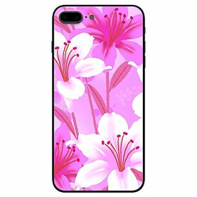 Ốp lưng dành cho Iphone 7 Plus , 8 Plus mẫu Hoa Ly Hồng