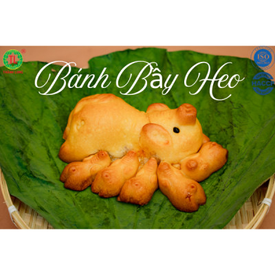 BÁNH TRUNG THU BẦY HEO 5 CON THÀNH LONG - NHÂN ĐẬU XANH 220G - VIỆT NAM