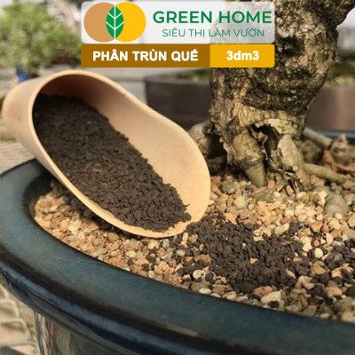 Phân Trùn Quế Bột Greenhome, Bao 3dm3, Nguyên Chất, Bổ Sung Dinh Dưỡng, Cải Tạo Đất