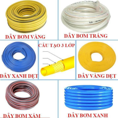 Bộ dây vòi xịt nước rửa xe,tưới cây tăng áp 3 lần 15M( nối nhựa xanh) 206317 TL