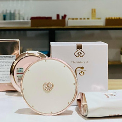 Phấn Nước Dưỡng Trắng, Chống Nắng & Nâng Tone Da Whoo Gongjinhyang Seol Radiant White Tone Up Sun Cushion
