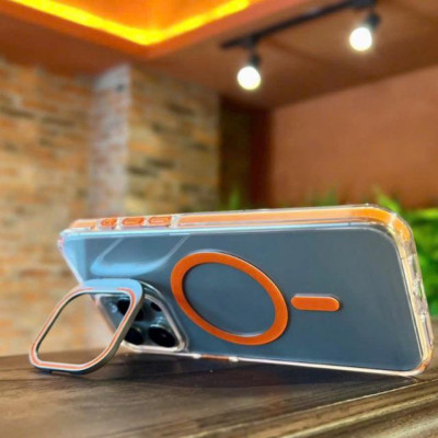 Ốp lưng trong suốt tích hợp giá đỡ dành cho iPhone 16 Pro Max , Iphone 15 Pro Max Raigor Inverse Rita Case hỗ trợ sạc không dây , chống sốc , chống ố vàng, bảo vệ camera - Hàng chính hãng