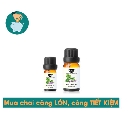 Tinh dầu Hoắc Hương Kobi Patchouli essential oil giúp tăng hưng phấn, khử trùng hiệu quả