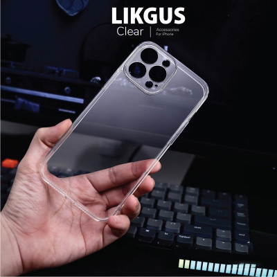 Ốp lưng chống sốc trong suốt bảo vệ camera cho iPhone 13 Pro Max / 13 Pro / iP 13 hiệu Likgus Camshield - Trang bị đệm khí 4 góc, viền TPU chống trầy xước, lưng PC cường lực chống sốc - Hàng nhập khẩu