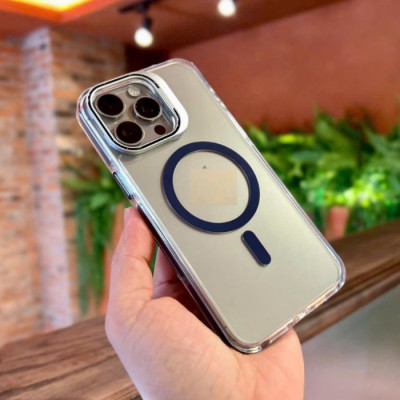 Ốp lưng trong suốt tích hợp giá đỡ dành cho iPhone 16 Pro Max , Iphone 15 Pro Max Raigor Inverse Rita Case hỗ trợ sạc không dây , chống sốc , chống ố vàng, bảo vệ camera - Hàng chính hãng