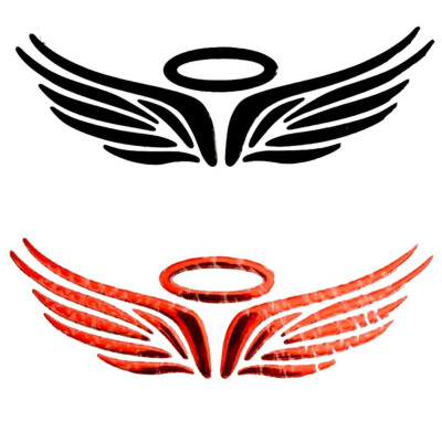 Decal  3D Đôi Cánh Dán Xe Trang Trí  Xe Ô Tô