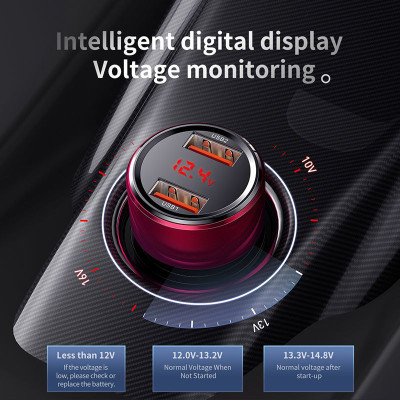 Bộ tẩu sạc Baseus Magic Series Quick Charge nhanh đa năng dùng cho xe hơi- Hàng chính hãng