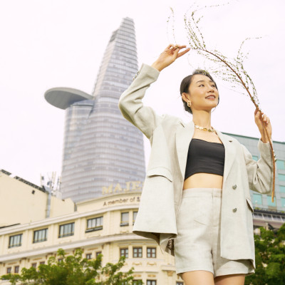 Quần Shorts Linen Lanh PAN064 thời trang thiết kế Hity