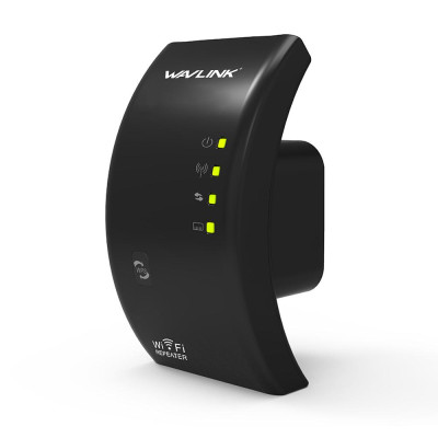 Bộ mở rộng phạm vi WiFi Bộ khuếch đại tín hiệu WiFi Tích hợp Anten kép AP & Bộ định tuyến Chế độ kép - Đầu cắm màu đen - Hoa Kỳ