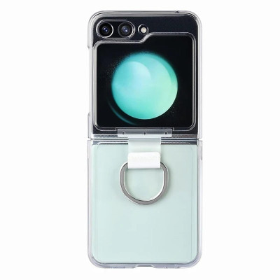 Ốp lưng chống sốc trong suốt kèm iring cho Samsung Galaxy Z Flip 7 , Z Flip 5 hiệu Likgus Cover Ring (chất liệu cao cấp, - hàng nhập khẩu