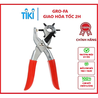 Dụng Cụ Bấm Lỗ Dây Nịt 6 Đầu Bấm - Hàng Chính Hãng