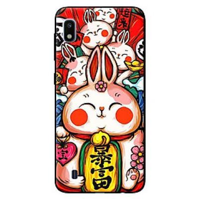 Ốp in cho Samsung Galaxy A10 mẫu Thỏ Trắng - Hàng chính hãng