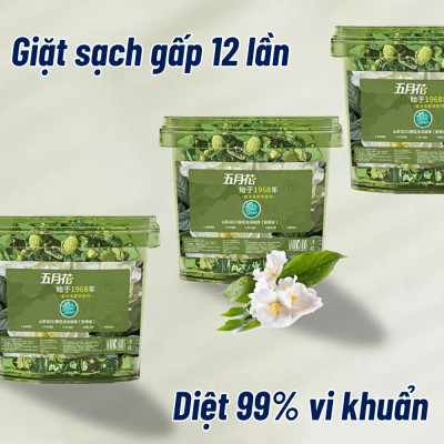 Hộp 140 Viên Giặt Xả 5 Trong 1 Siêu Sạch Siêu Thơm Tho Kháng Khuẩn 99% Hương Hoa Trà
