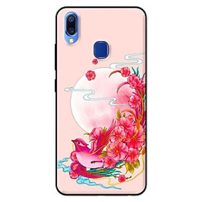 Ốp in cho Vivo Y95 Chim Nền Hồng - Hàng chính hãng