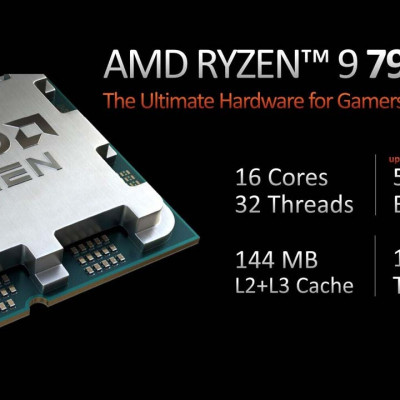 Bộ vi xử lý CPU AMD RYZEN 9 7950X3D (4.2GHZ UP TO 5.7GHZ/ 144MB/ 16 CORES 32 THREADS/ 120W/ SOCKETS AM5) – Hàng Chính Hãng