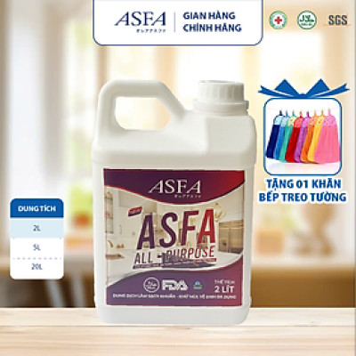 Dung dịch làm sạch khuẩn, khử mùi, vệ sinh đa năng - ASFA All Purpose (Can 2 Lít)