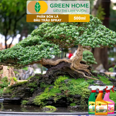 Bộ 3 Phân Bón Lá Đầu Trâu Spray 1, 2, 3 Greenhome, Bình Điền, Chai 500ml, Cao Cấp, Chuyên Cho Hoa Kiểng