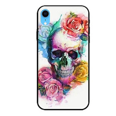 Ốp lưng cho iPhone XR Đầu Lâu Hoa - Hàng chính hãng