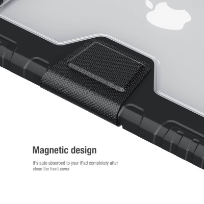 Bao da chống sốc bảo vệ camera cho iPad Pro 11 2020 / iPad Pro 11 2021 Chip M1 hiệu Nillkin Bumber Pro có ngăn đựng bút chống va đập, mặt lưng show Logo táo, cơ chế smartsleep, nắp bảo vệ Camera 1.1mm - hàng chính hãng