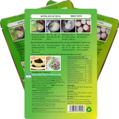  Combo 10 gói - BỘT TÀU HỦ SINGAPORE THIÊN Ý (TÀU PHỚ) - TÀU HỦ HƯƠNG VỊ THƠM NGON ĐẶC TRƯNG - SOYA PUDDING MIXED - HƯƠNG VỊ THƠM MÁT TỪ ĐẬU NÀNH GIÚP ĐẸP DA - ĐẸP DÁNG