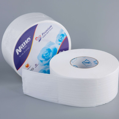 [MUA 5 TẶNG 1 gói khăn giấy] Combo 5 cuộn giấy vệ sinh Nano loại lớn 700g, giấy 2 lớp dày dặn, không vụn giấy, an toàn khi sử dụng - Nano Tissue