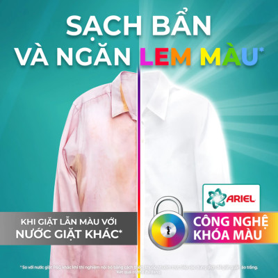 Combo 2 Nước Giặt ARIEL Chuyên Gia Cửa Trên Ngăn Lem Màu Túi 4.1KG