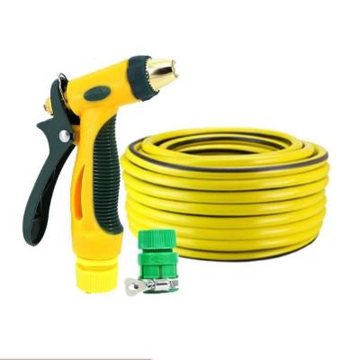Bộ dây vòi xịt nước rửa xe,tưới cây tăng áp 3 lần 15M( nối nhựa xanh) 206317 TL