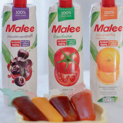Nước Ép Quýt Với Tép Cam Malee 1L - Nhập Khẩu Thái Lan | Malee 100% Mandarin Orange Juice with Orange Pulp 1L